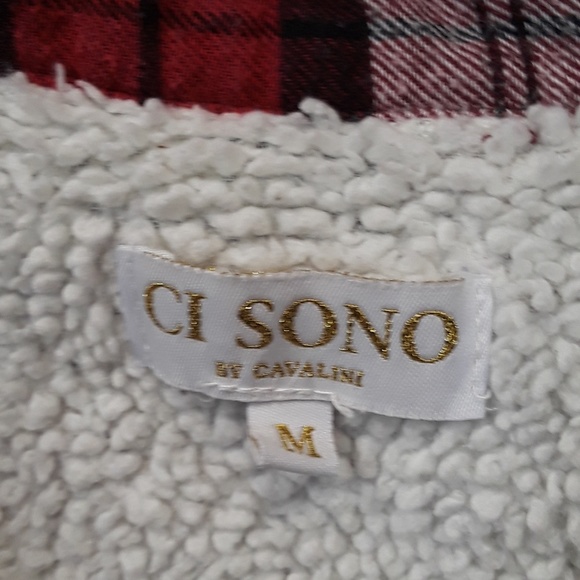 CI Sono plaid Sherpa lined button down shirt - Picture 2 of 7